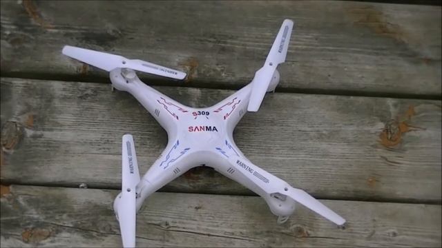 Sanma X5 S309 Quadcopter Crazy Flight 2 and 3 bladed Props And Took Off Some Weight As Well смотреть онлайн