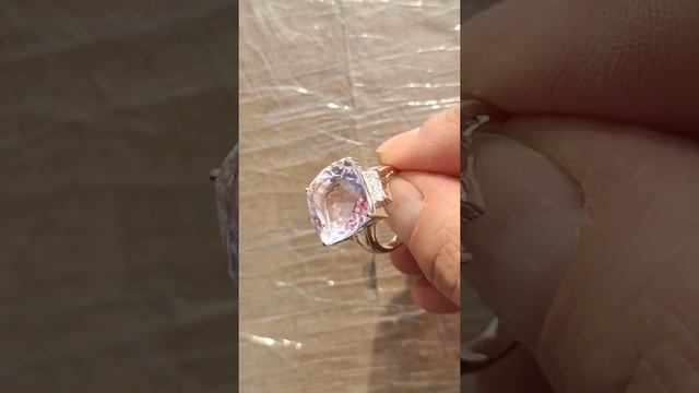 Кунцит кольцо смотреть онлайн