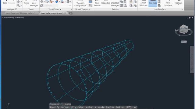 AutoCAD flatten cone surface with holes смотреть онлайн
