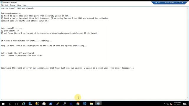 Whm and Cpanel installation and configuration to host PHP or WordPress in CentOS7 Linux instance смотреть онлайн