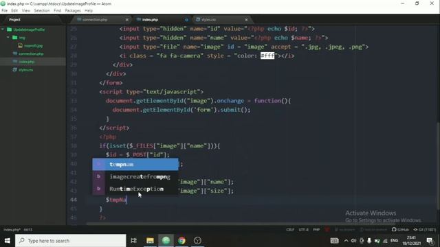 Update Profile Image Using PHP & MySQL | PHP & MySQL Tutorial смотреть онлайн