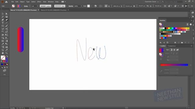 How to use Replace Spine in Illustrator, 3D Text Effect смотреть онлайн