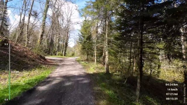 Mittagslauf ?? Schweiz Wunderland | Laufband Laufen | Virtual Run #80