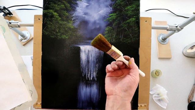 How to Paint a Bob Ross Waterfall by Paul Ranson смотреть онлайн