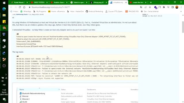 solusi for "Failed to open/create the internal network 'HostInterfaceNetworking-VirtualBox Host-Onl смотреть онлайн
