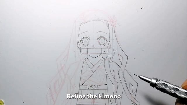 How to Draw Nezuko Kamado from Demon Slayer - Step by Step Tutorial! смотреть онлайн
