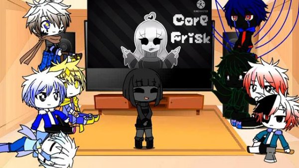 !!!!!реакция сансов на фриск из разных ау!!!гача клуб