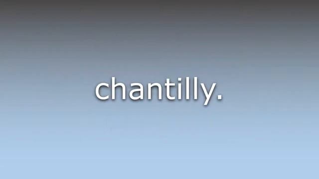 What does Chantilly/Tiffany mean? смотреть онлайн