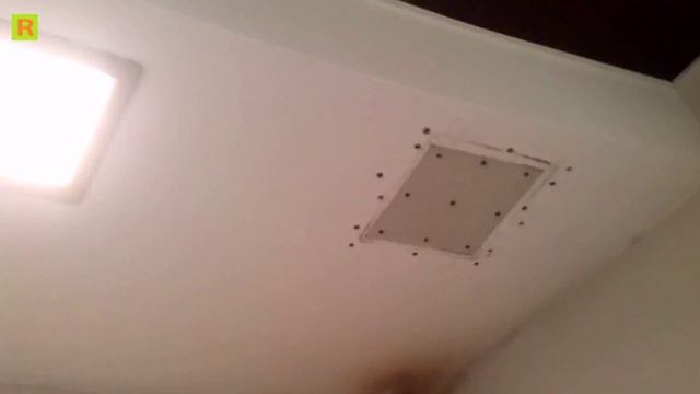 Потолок (заделать ненужное отверстие) ремонт смотреть онлайн