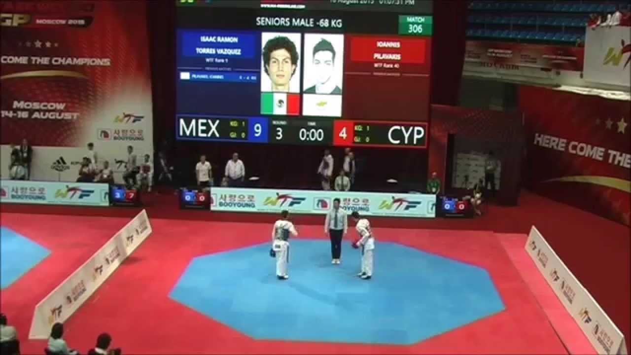 Taekwondo WTF. WTF Grand Prix Moscow 2015. Arventii-Silva. смотреть онлайн