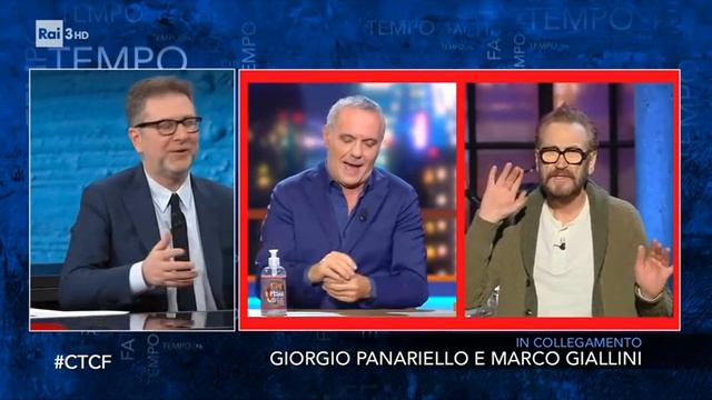Marco Giallini E Giorgio Panariello - Che Tempo Che Fa 31/01/2021
