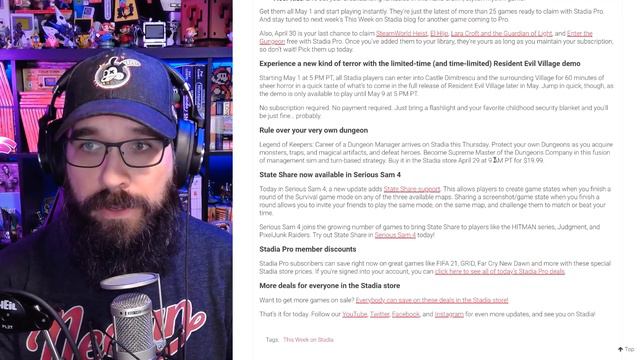 May's Pro Games, Resident Evil Village Demo and More This Week on Stadia! смотреть онлайн