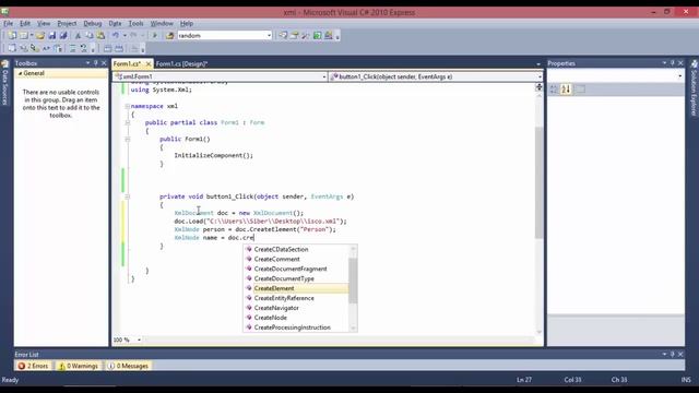C# Write Nodes to Existing XML File Ders 105 смотреть онлайн