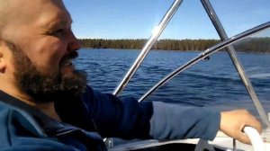 Обзор лодки Казанка 2М + Yamaha50 на воде  Первый спуск