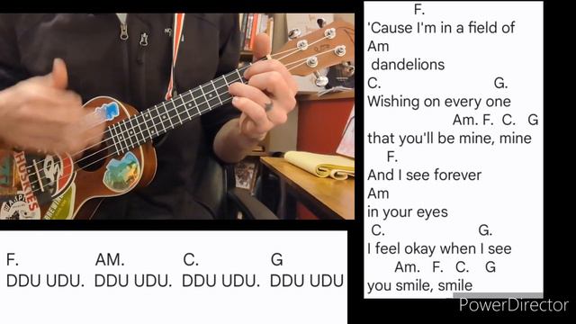 DANDELIONS - RUTH B (Easy ukulele tutorial and play along) смотреть онлайн