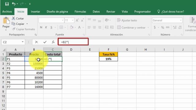 Cómo calcular precio con IVA en Excel 2016 y 2013 смотреть онлайн
