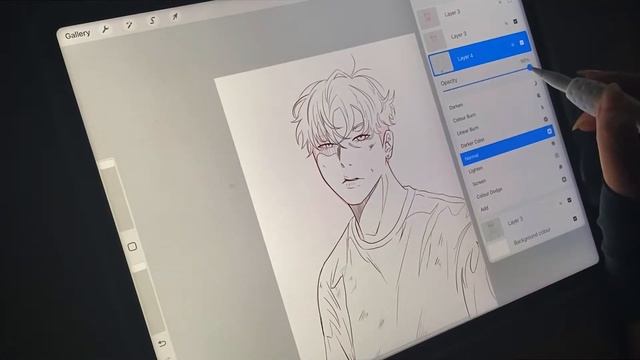 [ASMR] Drawing Owen Knight From Windbreaker Manhwa on iPad смотреть онлайн