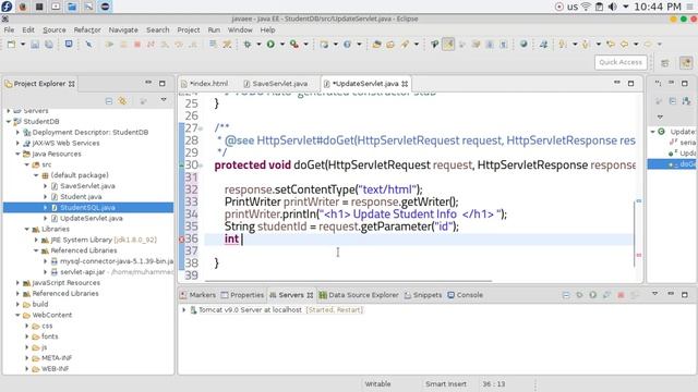 29 JAVA EE Servlets update database Servlet смотреть онлайн