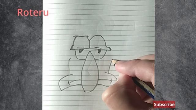 How to draw Squidward from Spongebob / Как нарисовать Сквидварда из Губки боба смотреть онлайн