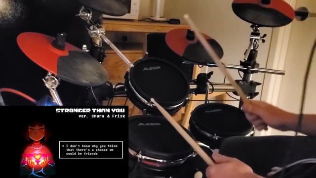 (DRUM COVER) Stronger Than You Parody (Chara + Frisk Response Duet)【Undertale】 смотреть онлайн