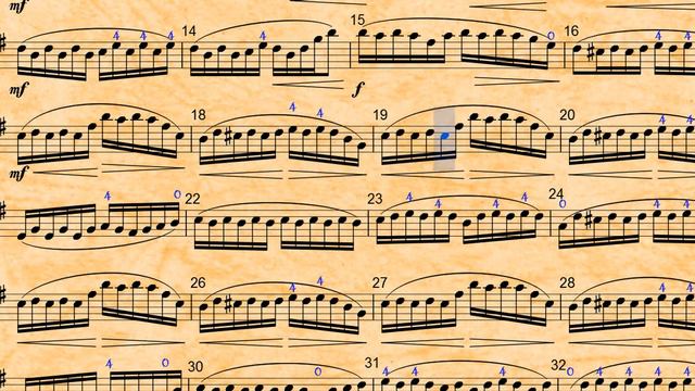 Wohlfahrt Op 45 Violin Etude No 18 Tempo=50