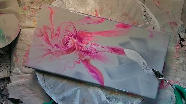 Wild Rose ~ Beautiful Ombre Acrylic Pour #abstract #fluidart #tlp смотреть онлайн