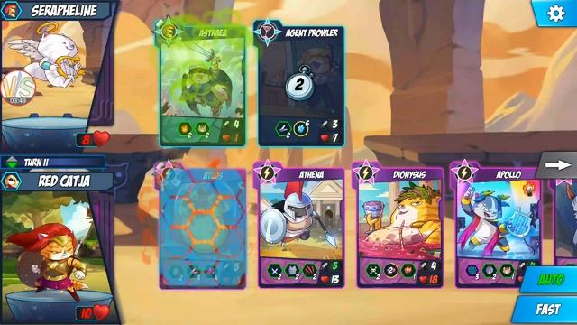 GRECIAN GUARDS Mission Gold Gameplay TAP CATS EPIC CARD BATTLE смотреть онлайн