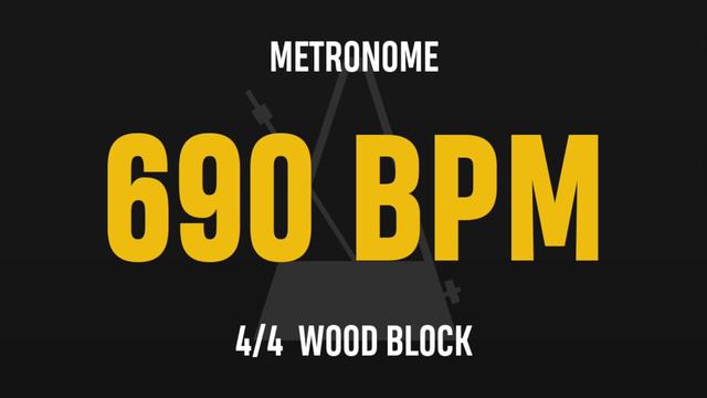 690 BPM 4/4 - Best Metronome (Sound : Wood block) смотреть онлайн