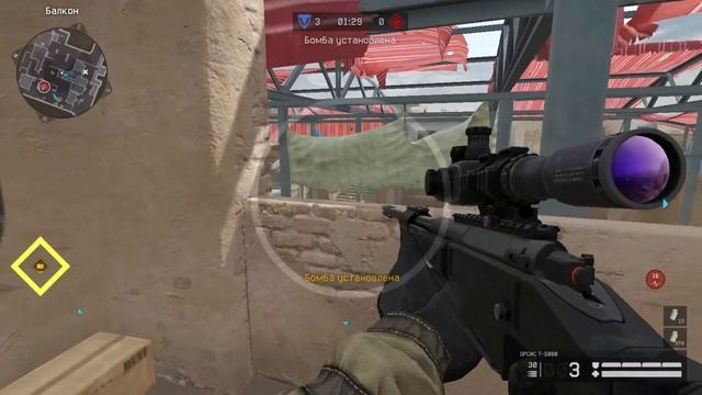 ЭЙС на рейтинговом матче►Карта "Переулки"►4 лига►Сервер "Браво" смотреть онлайн