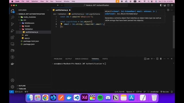 Creating Joi Validation - NodeJs Tutorial 14 смотреть онлайн