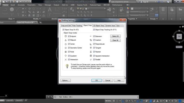 AutoCAD Tutorial - AutoCAD Practice 18 смотреть онлайн