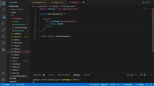 Material UI Course #8 | Ratings & Custom Rating Icons смотреть онлайн