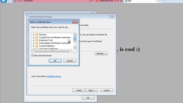 Install self signed SSL certificate in Windows 7 смотреть онлайн