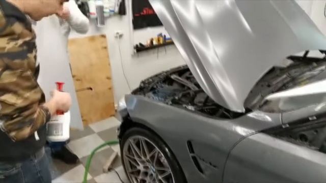ОКЛЕЙКА МАТОВОЙ ПЛЕНКОЙ | BMW M4 | DTS detailing studio смотреть онлайн