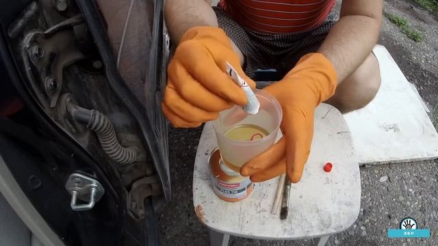 Mazda Demio. Ремонт арок стекловолокном.