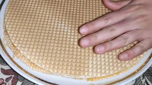 Vafli Ilə Hazırlanan Sobasız Dadlı Tort Hazırlanması#vafli#tort #resepti