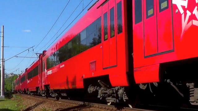 Электропоезд ЭД4МКМ-АЭРО-0001 "Аэроэкспресс" смотреть онлайн