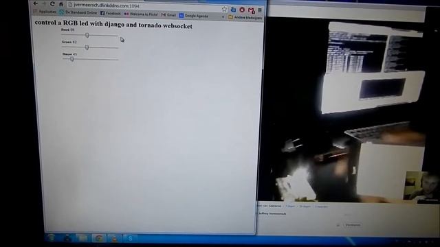 Controlling RGB led with django and tornado multiclient смотреть онлайн