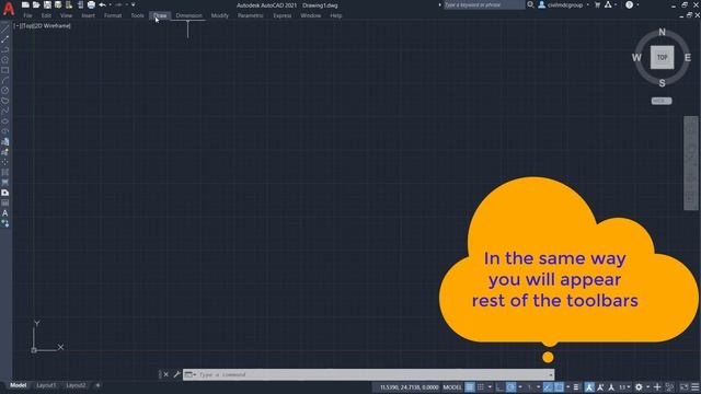 AutoCAD 2021 Classic Workspace [Classic Mode] смотреть онлайн