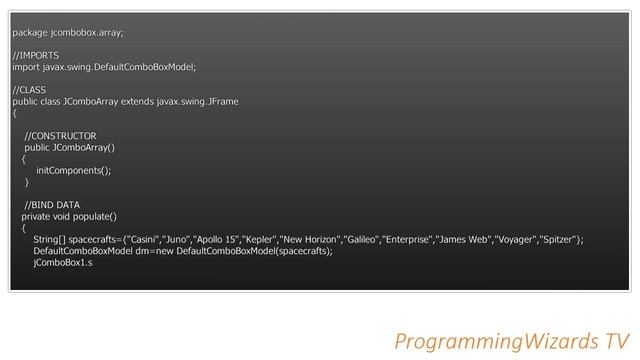 Java JComboBox Ep.01 : Fill From Array смотреть онлайн