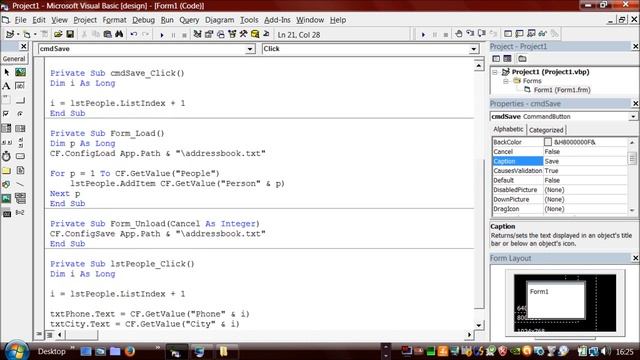 VB6 - A Simple Way of Storing Data смотреть онлайн
