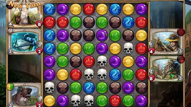 Gems of War Gameplay - Playthrough Review (Puzzle Quest Clone) смотреть онлайн