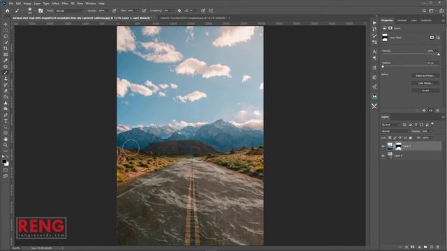 How to create Water wave effect on the road in Adobe Photoshop ? (tutorial) Road / River смотреть онлайн