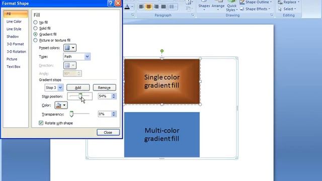 Office 2007 Demo: Add a gradient fill to your SmartArt graphic смотреть онлайн