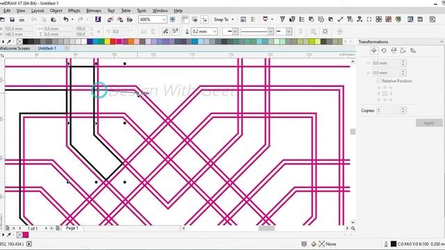 Corel Draw Islamic Pattern | Islamic Design || Islamic Art - 6