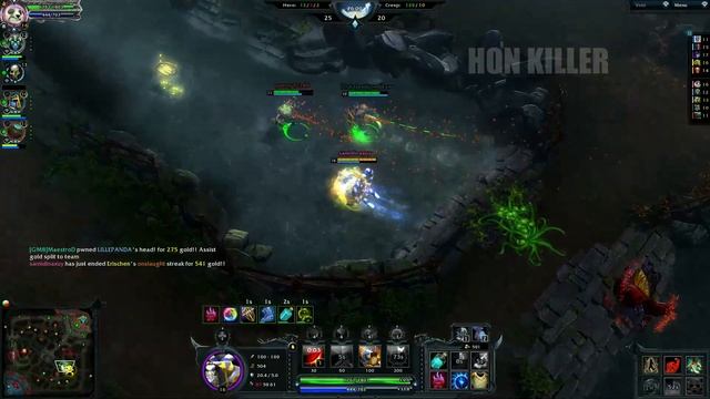 HoN Pandamonium Gameplay - Kon4il`v`Rot - 23 Kills смотреть онлайн