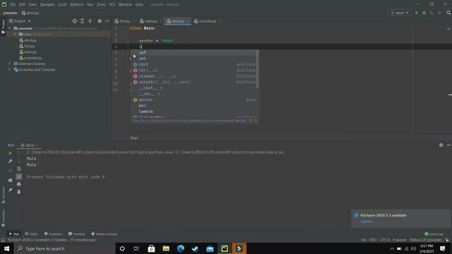 Python 3.9 Tutorials: Class And Instance Variable In Python | Class In Python | Python OOPS смотреть онлайн