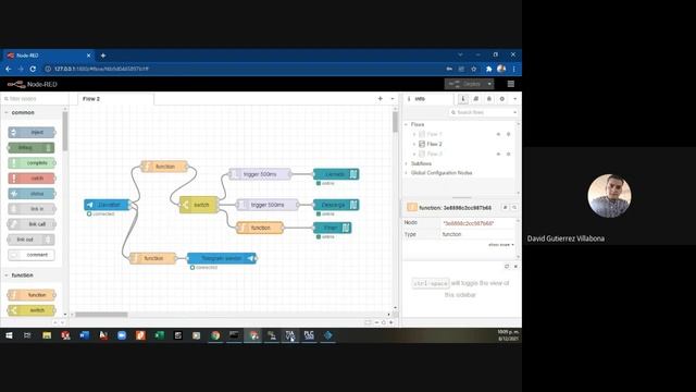 Chatbot de Telegram y lógica de PLC unidos por Node-RED. смотреть онлайн