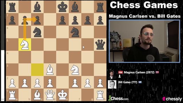 Magnus Carlsen Defeats Bill Gates In 9 Moves смотреть онлайн