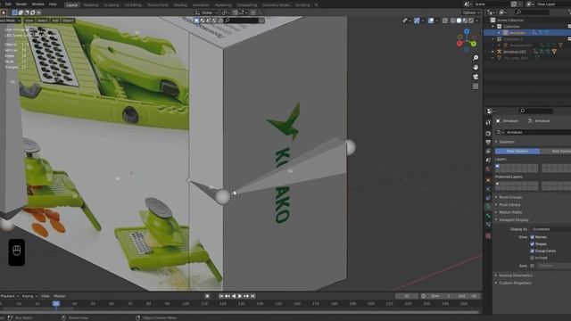 Анимация упаковки в 3D | Blender 2.9 | Packaging animation смотреть онлайн